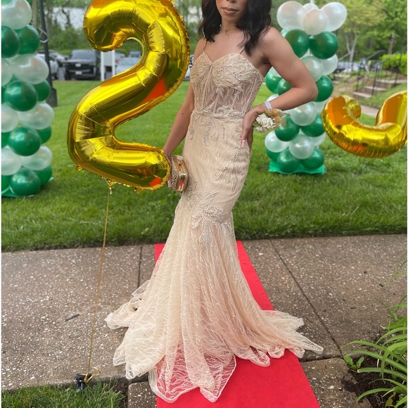 Mermaid tail prom dress - Picture 4 of 4